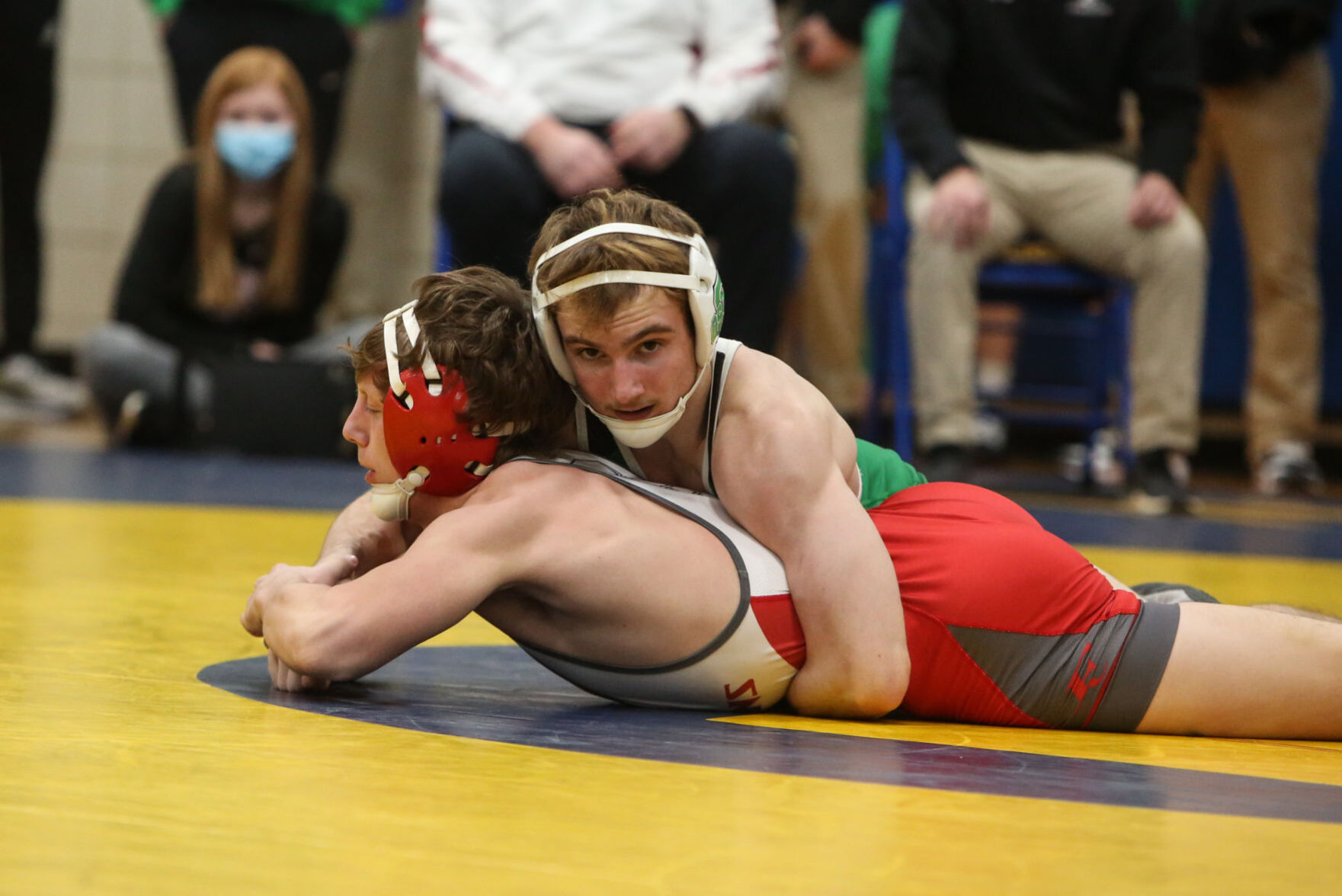 Boys wrestling Class 2A District Tournament - Brock Moore